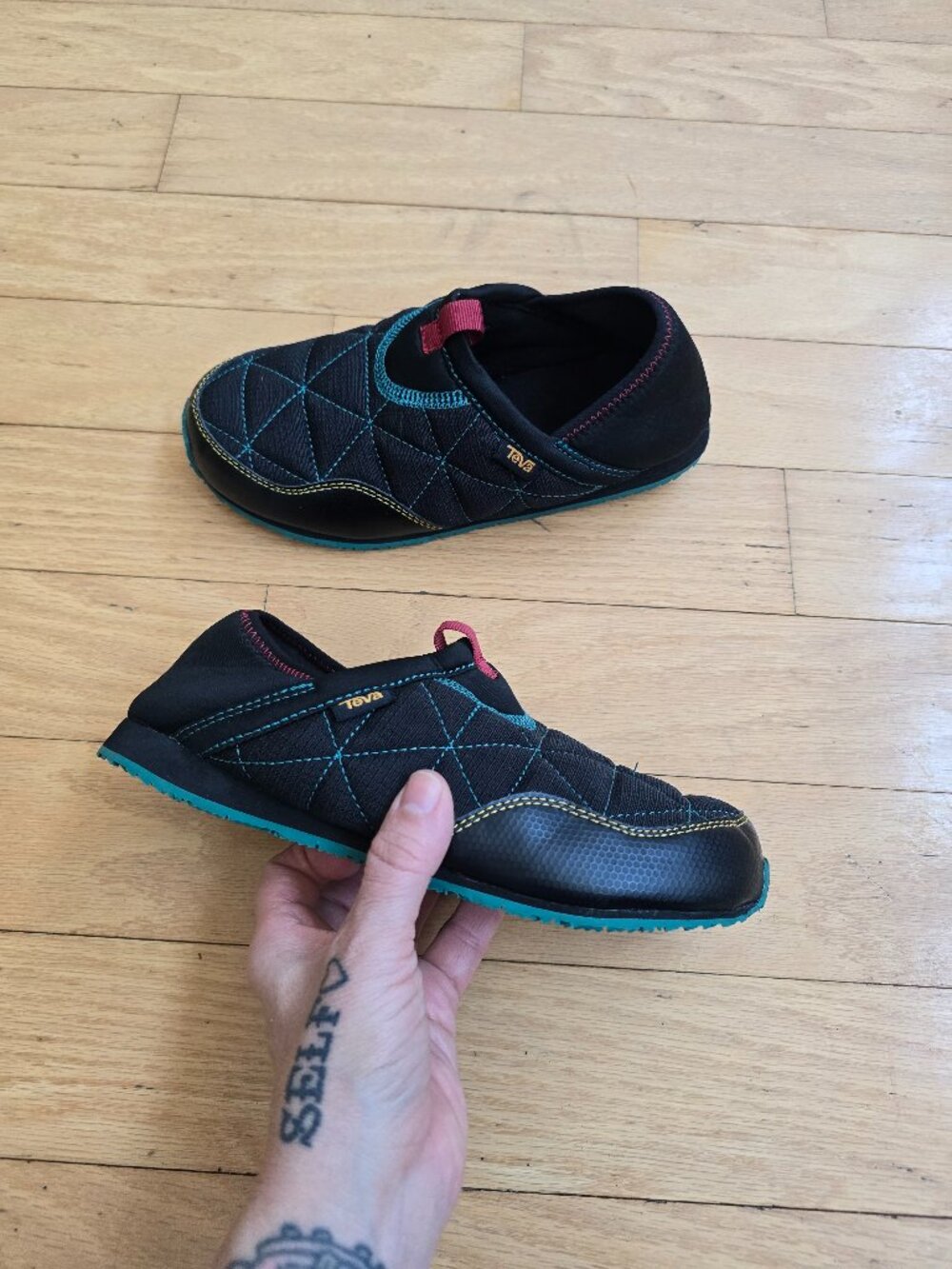 Teva | ReEmber black gorpcore outdoor slip-on shoes | KIDS 4